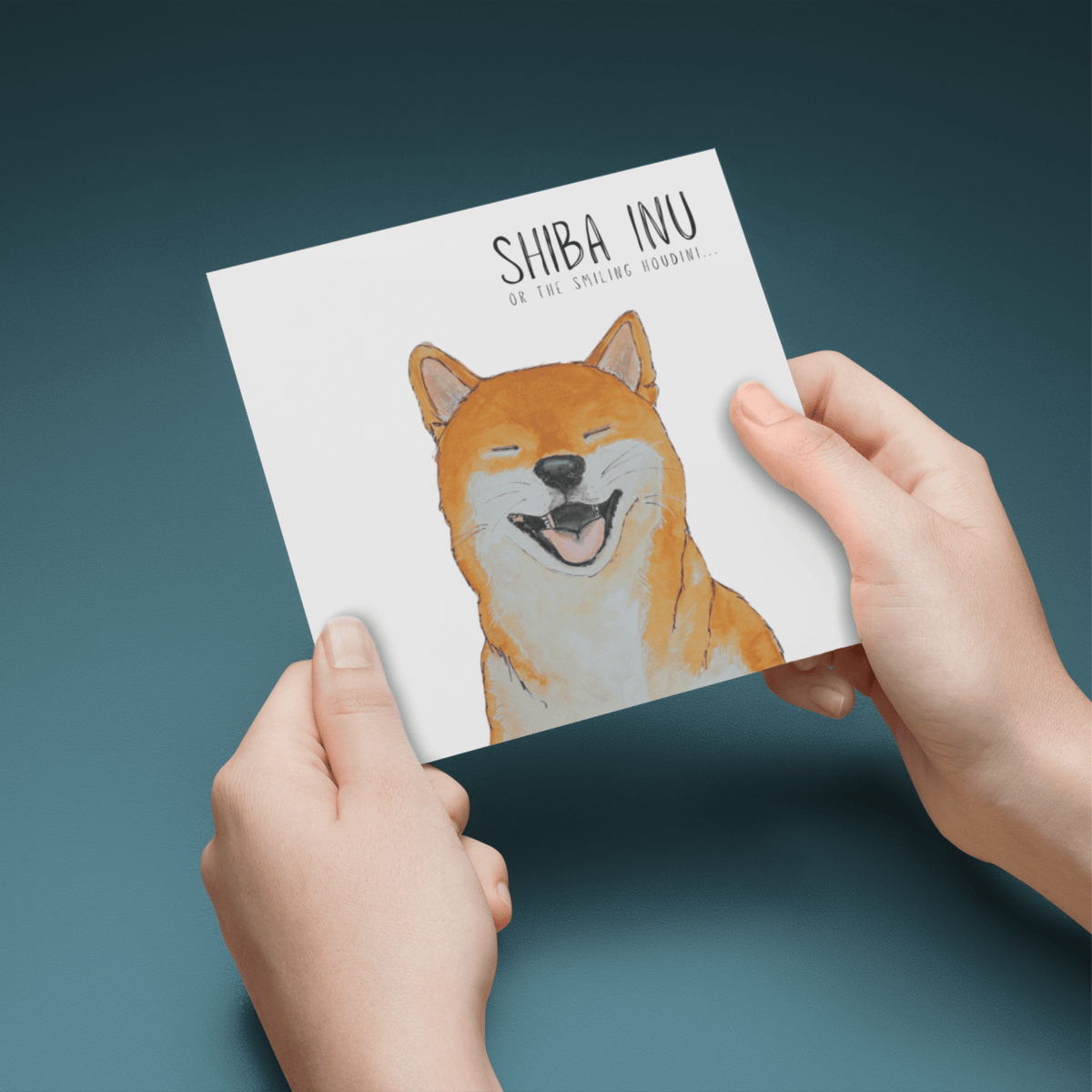 Escape Plans & Birthday Barks” – Shiba Inu Greeting Card - Pet Supplier Store