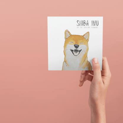 Escape Plans & Birthday Barks” – Shiba Inu Greeting Card - Pet Supplier Store
