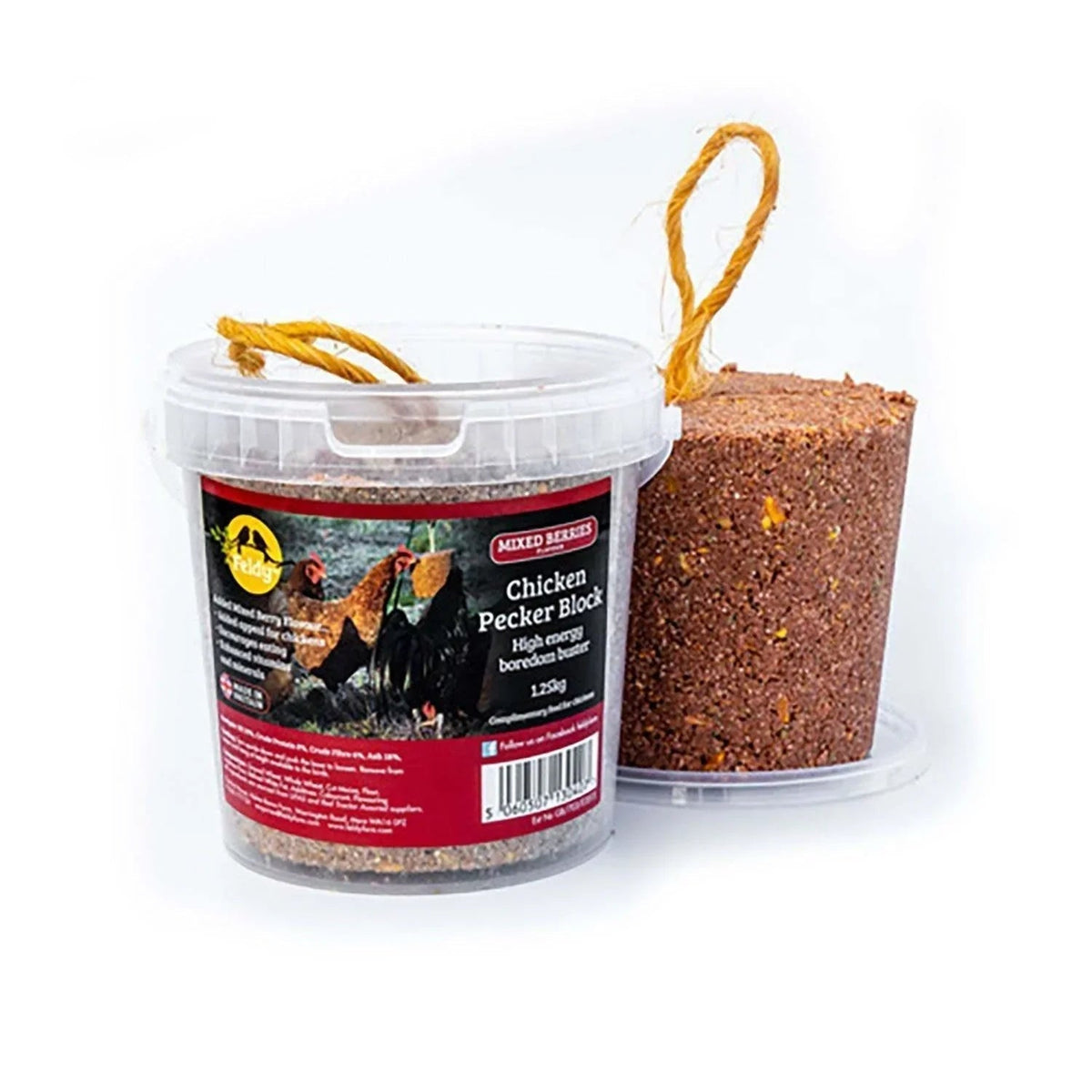 Feldy Chicken Pecking Blocks - choose your flavour - EGG/FEATHER quality - Pet Supplier Store