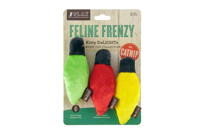 Feline Frenzy Christmas Lights Cat Toy Set of 3 - Pet Supplier Store