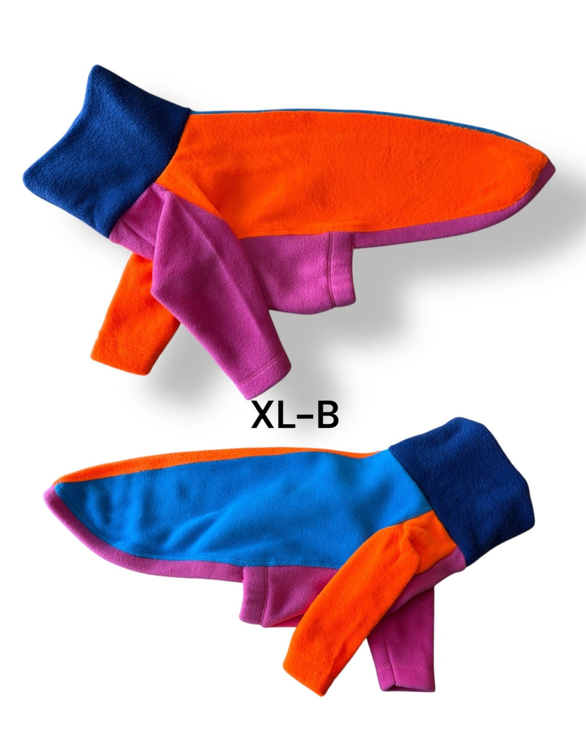 Fleece Jumper - Neon Colour Block - Pet Supplier Store