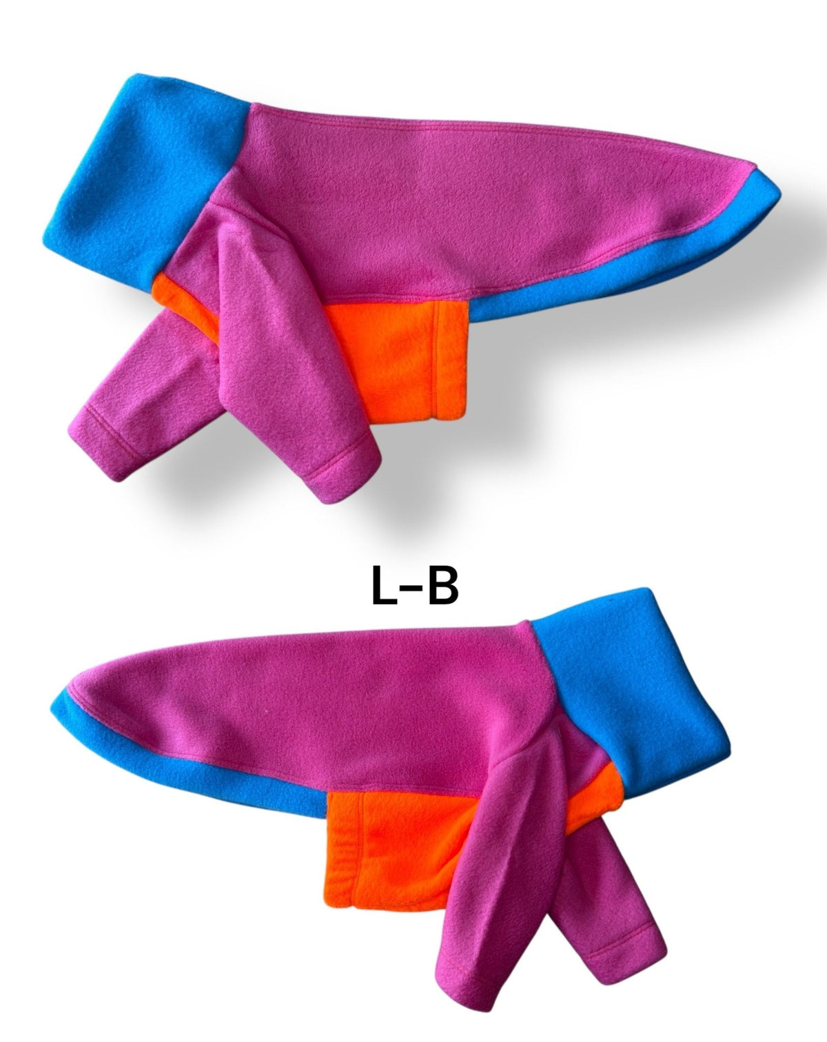 Fleece Jumper - Neon Colour Block - Pet Supplier Store