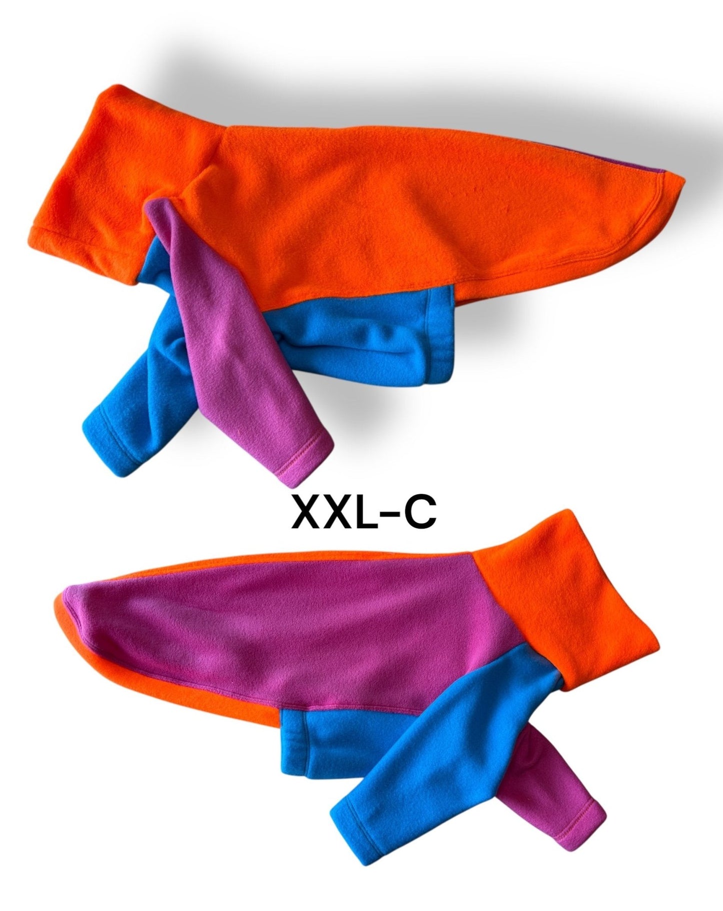 Fleece Jumper - Neon Colour Block - Pet Supplier Store