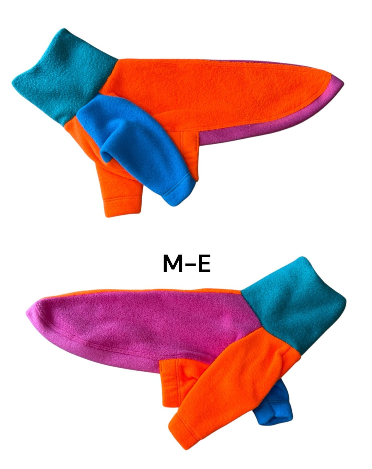 Fleece Jumper - Neon Colour Block - Pet Supplier Store