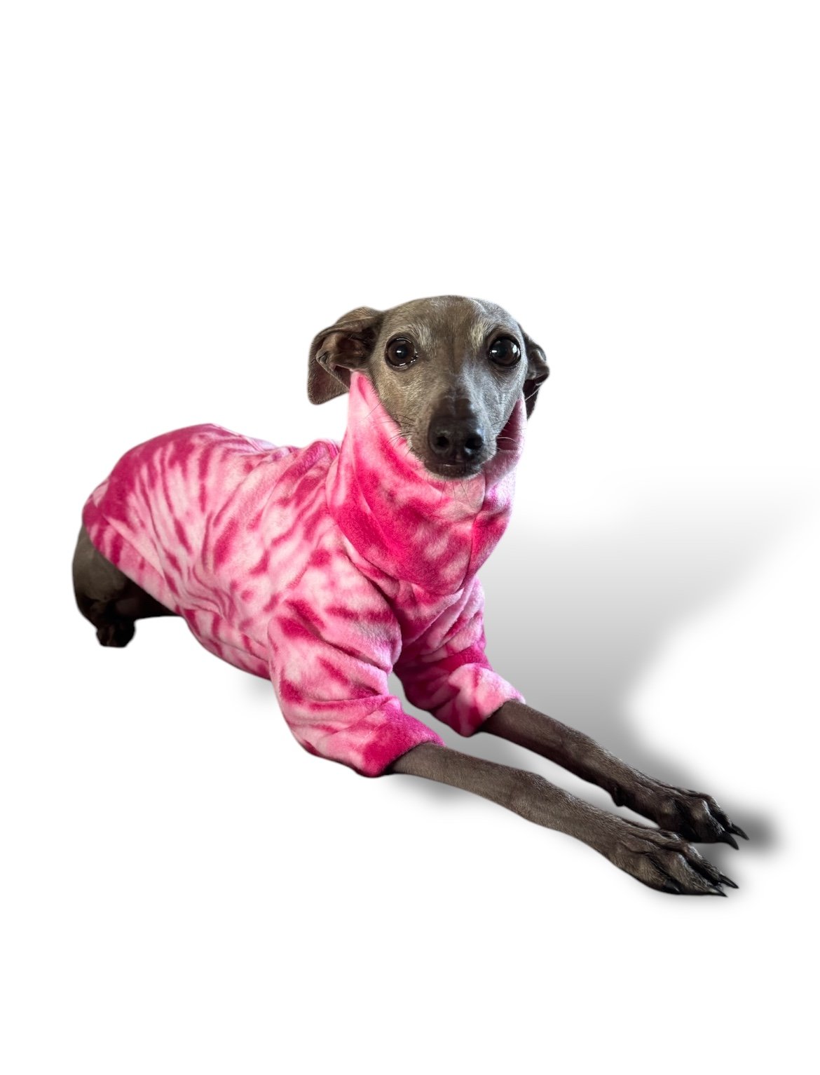 Fleece Jumper - Pink Tie Dye - Pet Supplier Store
