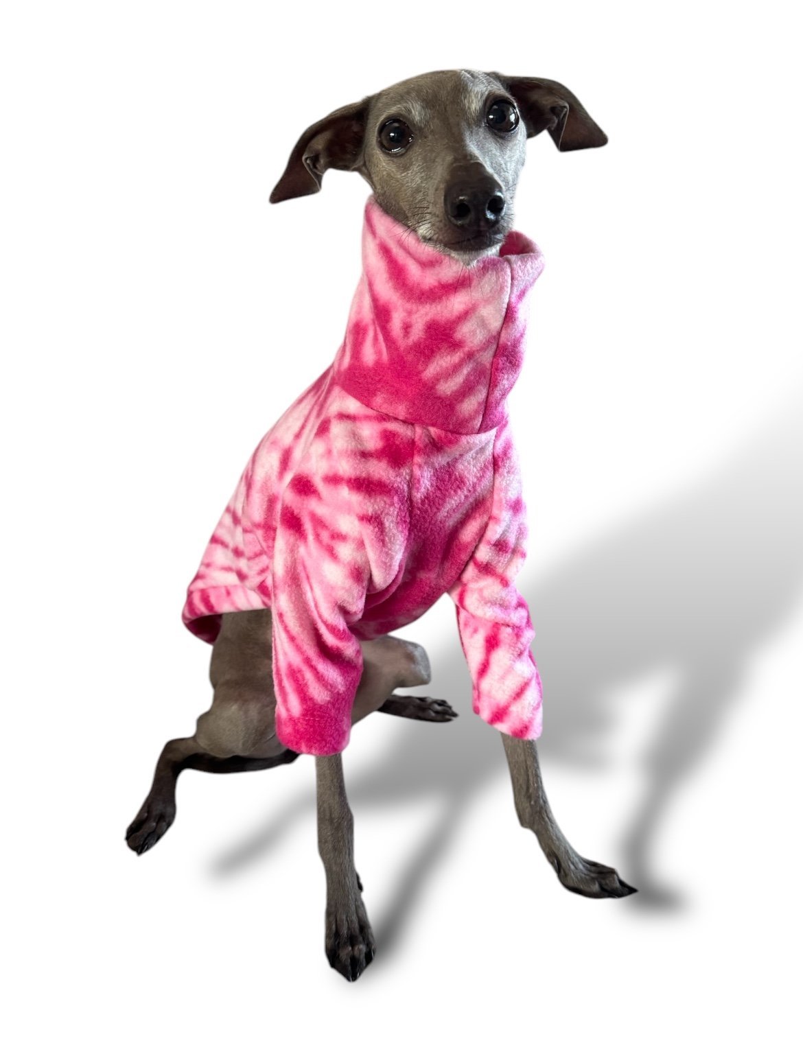 Fleece Jumper - Pink Tie Dye - Pet Supplier Store