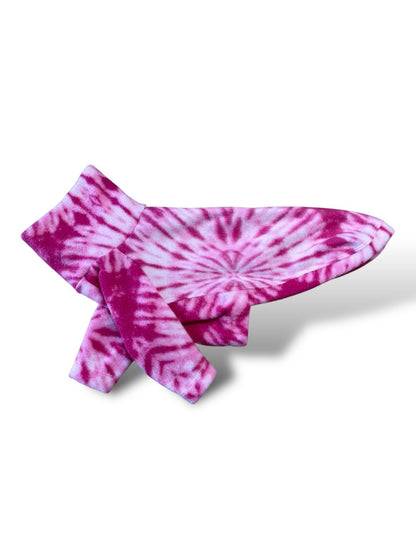 Fleece Jumper - Pink Tie Dye - Pet Supplier Store
