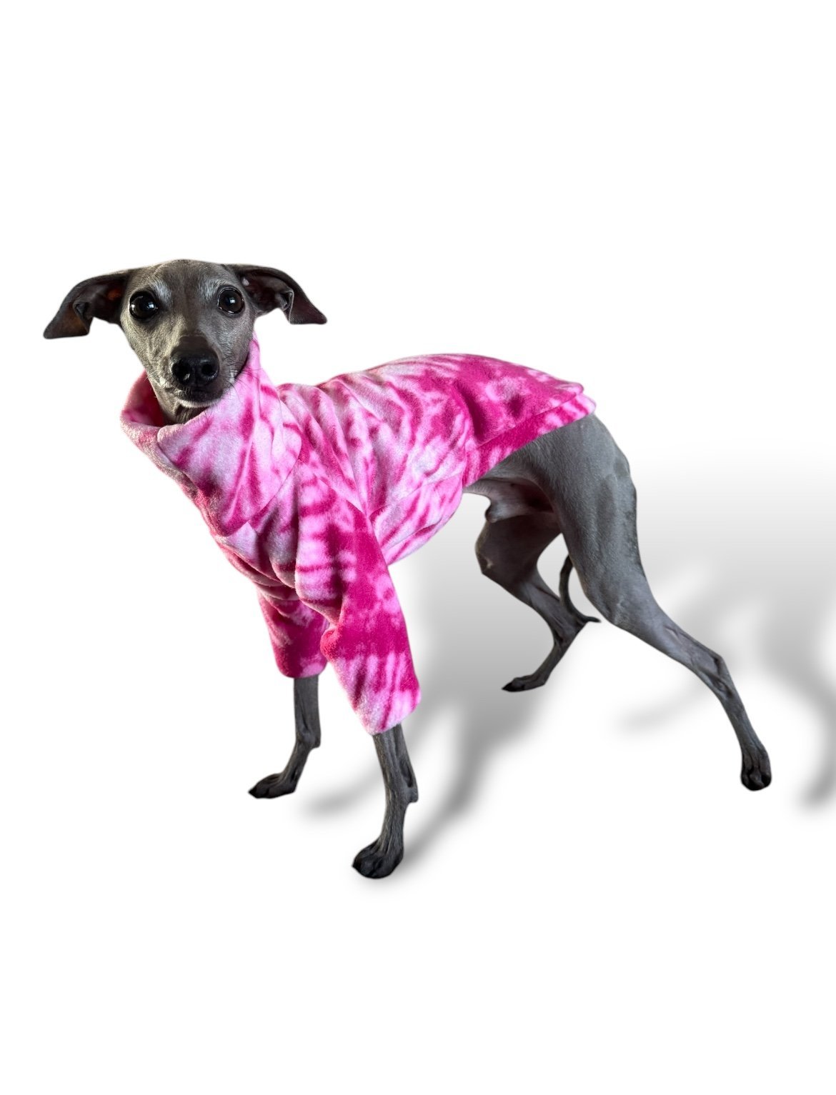 Fleece Jumper - Pink Tie Dye - Pet Supplier Store