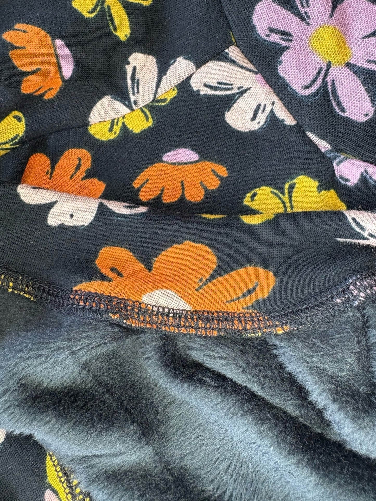 Fleece Lined Sweatshirt Jumper - Flower Power - Pet Supplier Store