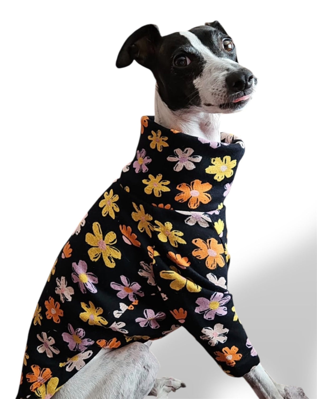 Fleece Lined Sweatshirt Jumper - Flower Power - Pet Supplier Store