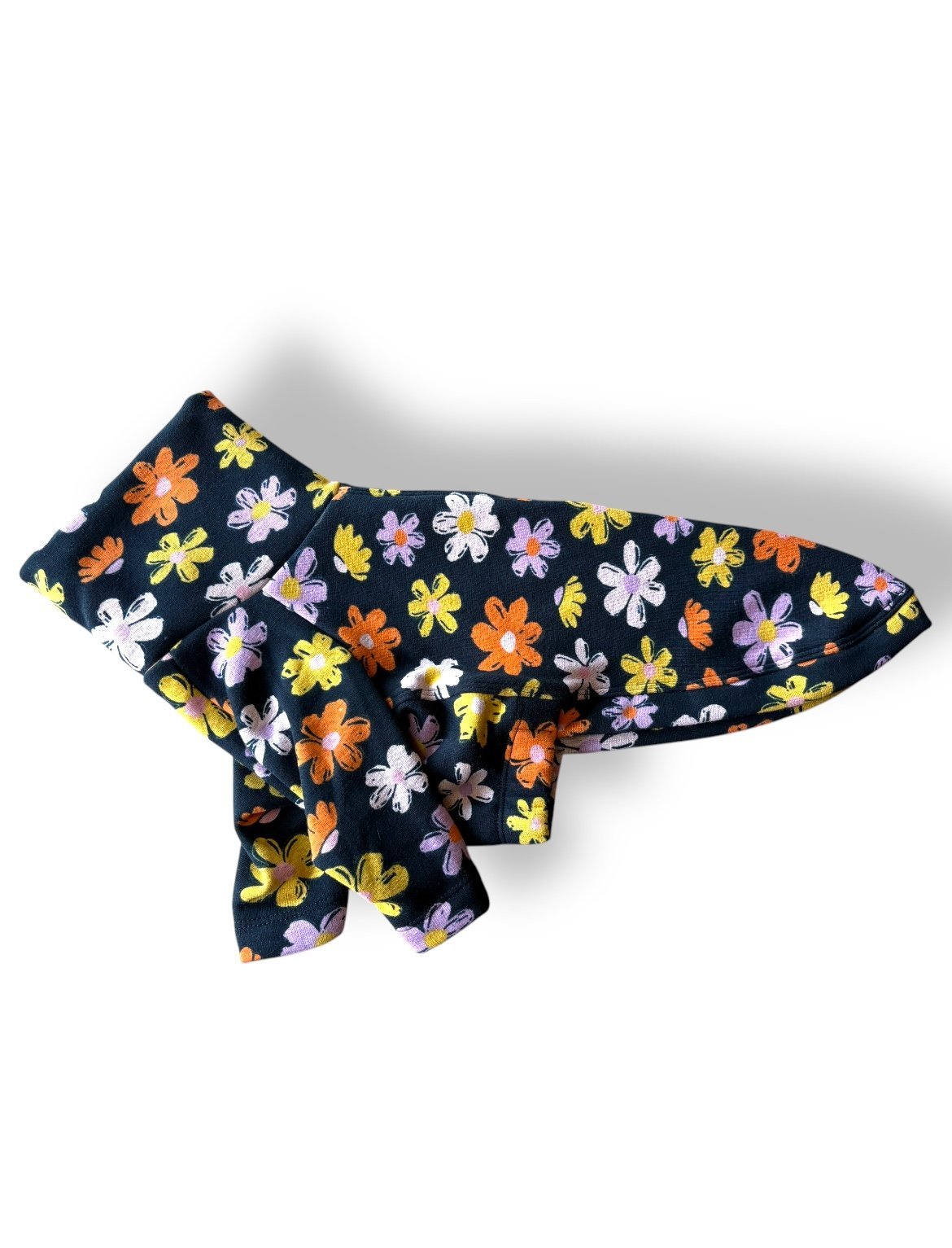 Fleece Lined Sweatshirt Jumper - Flower Power - Pet Supplier Store