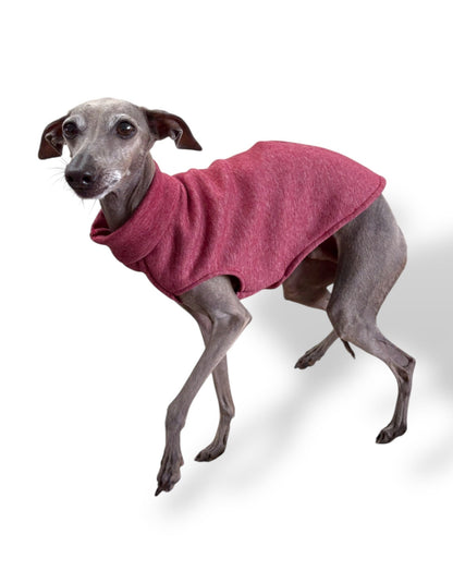 Fleece Lined Sweatshirt Vest - Burgundy - Pet Supplier Store