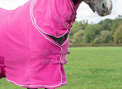 Fleece Rug With Neck Cover - Berry - Pet Supplier Store