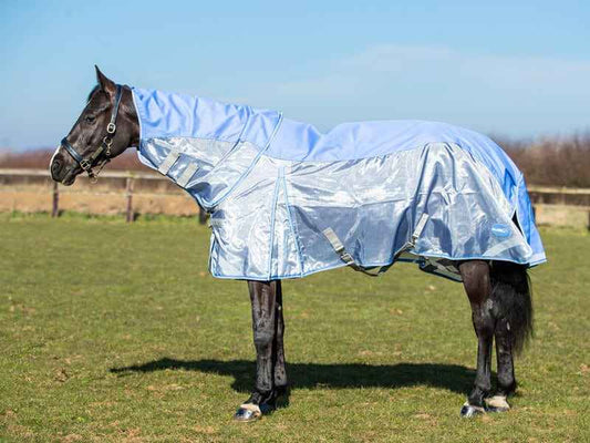 Fly Turnout Combination Rug - Cornflower - Pet Supplier Store