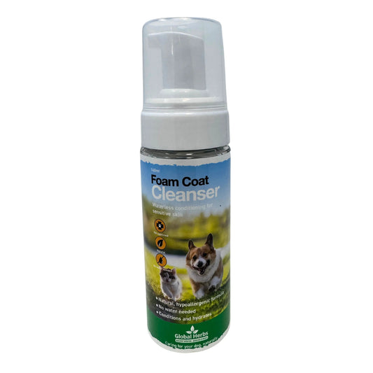 Foam Coat Cleanser 140ml - Global Herbs  - Canine