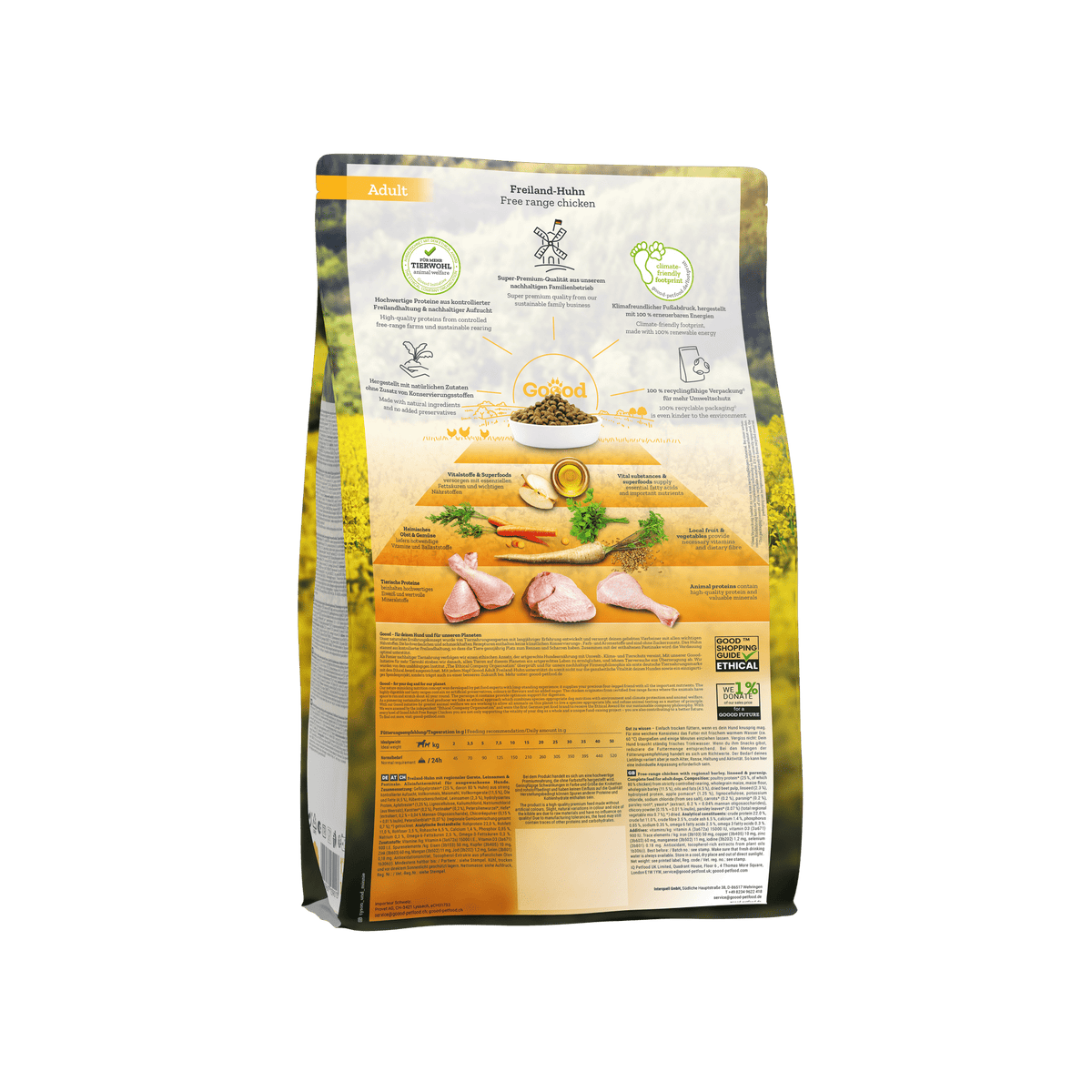 Free Range Chicken Dry Food for adult dogs - Pet Supplier Store