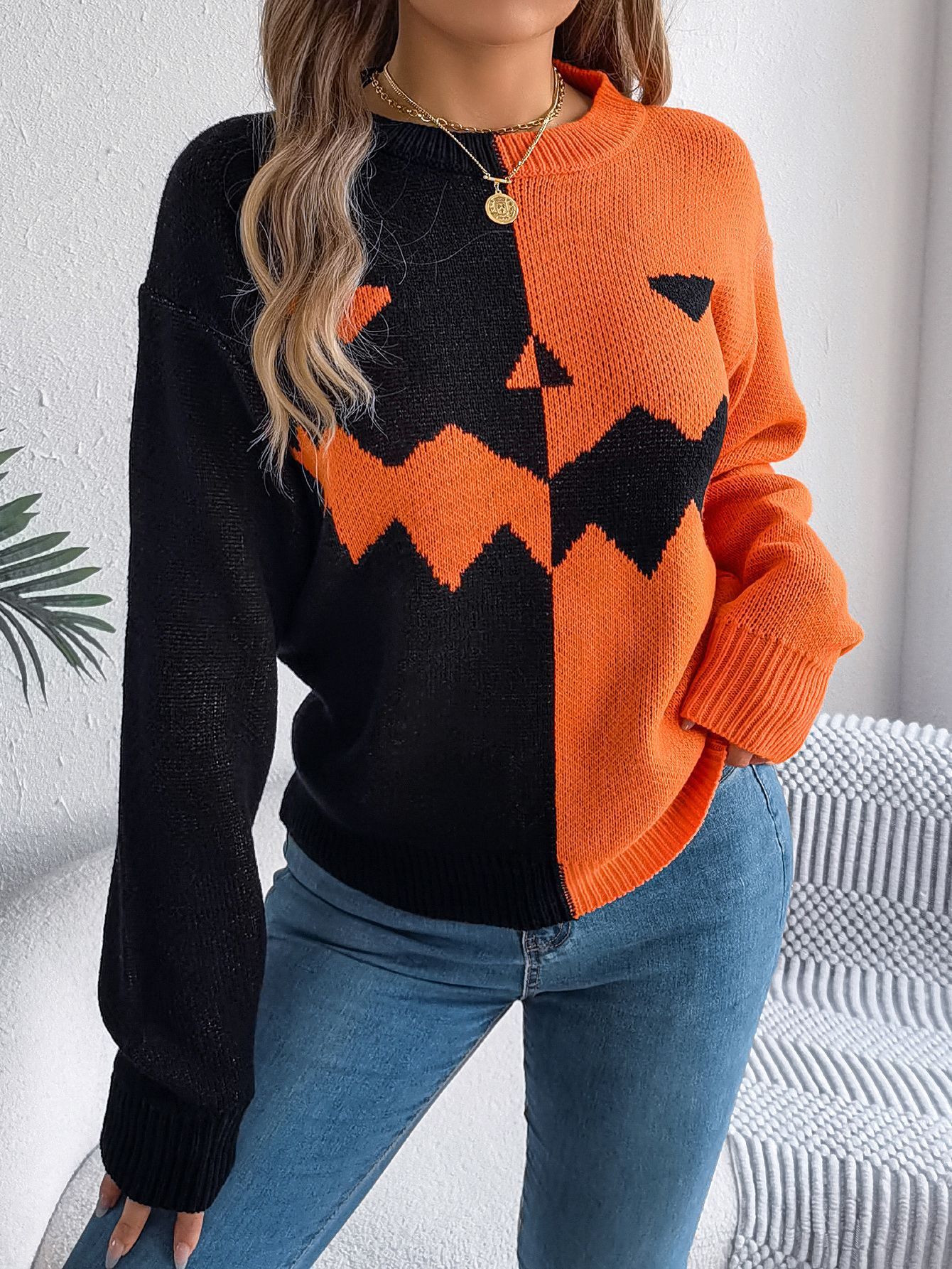 Halloween Sweater Fashion Long Sleeve T-shirt - Pet Supplier Store
