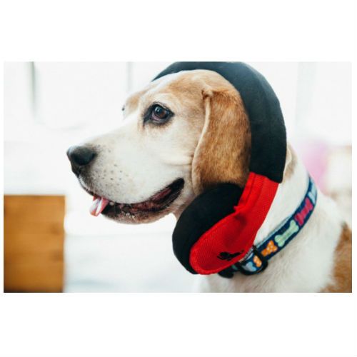 Headphones Plush Dog Toy - Pet Supplier Store