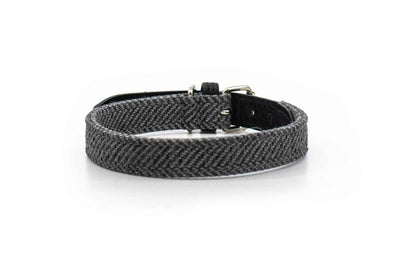 Herringbone & Leather Collar - Balmoral