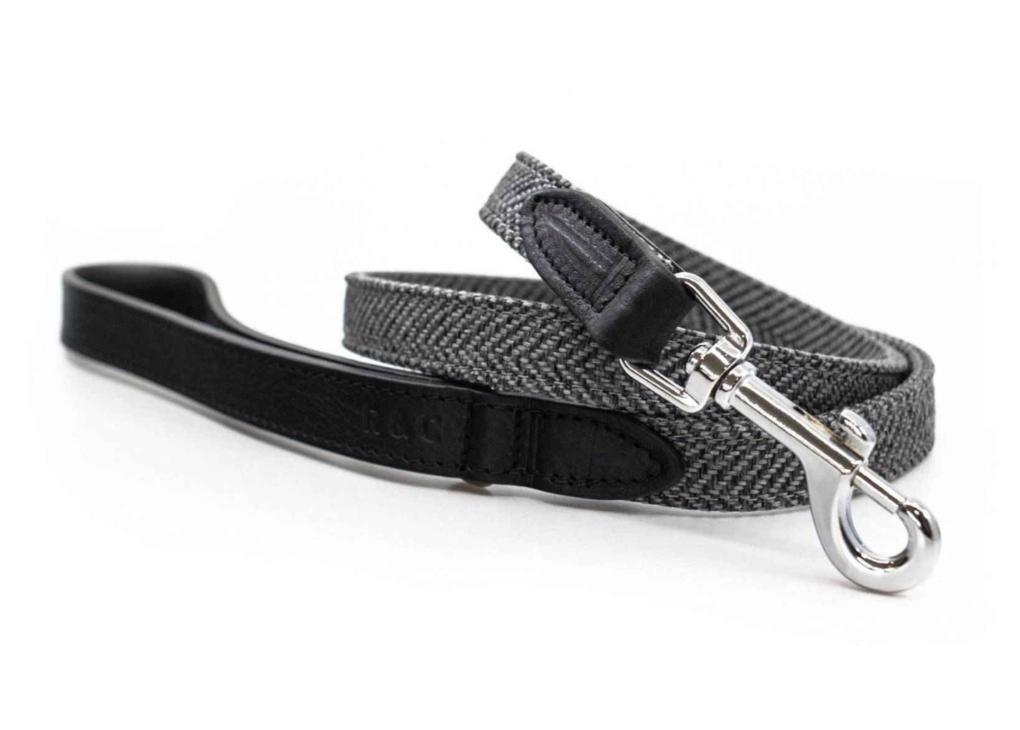 Herringbone & Leather Lead - Balmoral