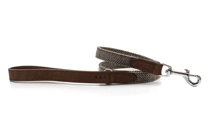 Herringbone & Leather Lead - Lincoln - Pet Supplier Store