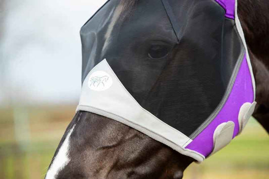 Horse Fly Mask - Purple - Pet Supplier Store