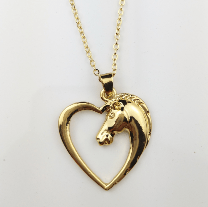 Horse Necklace Silver Colour Horse Head - Pet Supplier Store