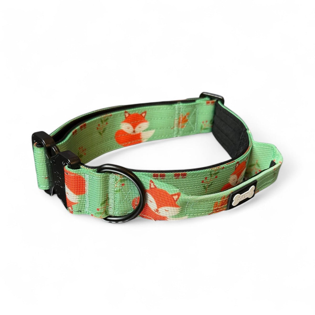 Inquisitive Fox Tactical Dog Collar (L–XL) – Heavy-Duty Strength Meets Bold Style - Pet Supplier Store