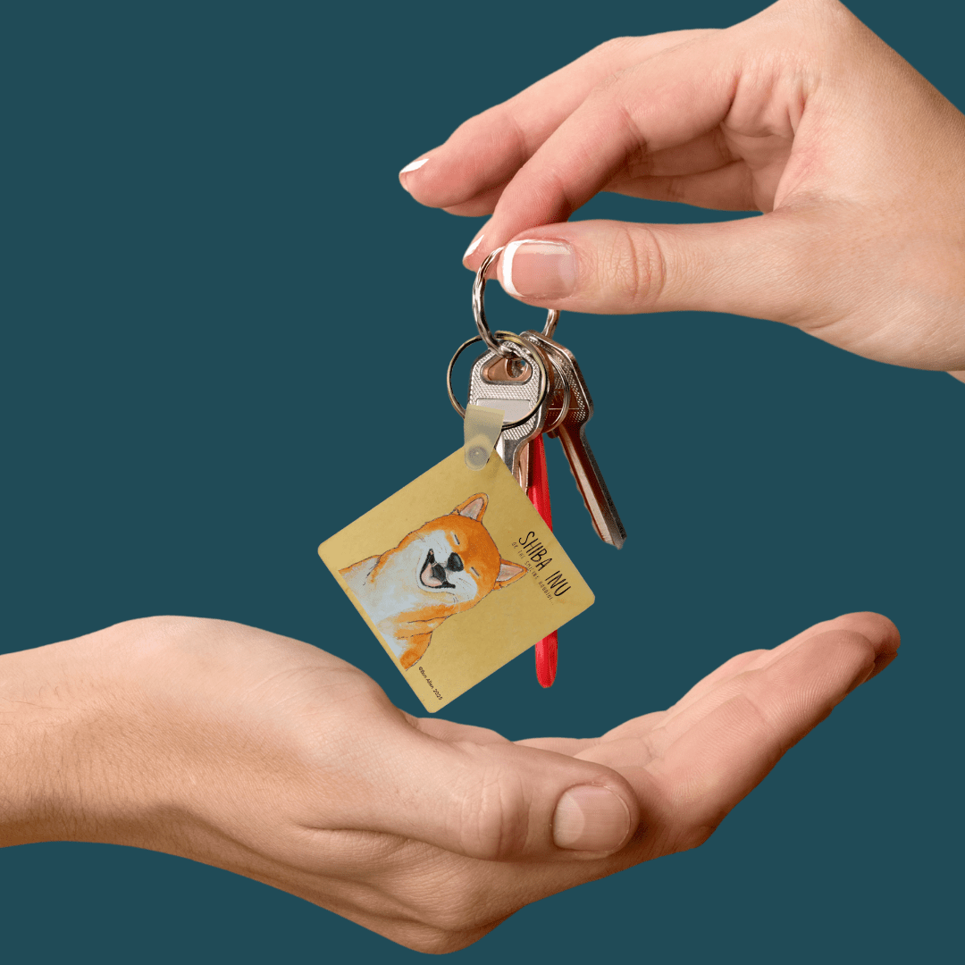 Keys? Escaped. Like Me. – Shiba Wooden Keyring - Pet Supplier Store