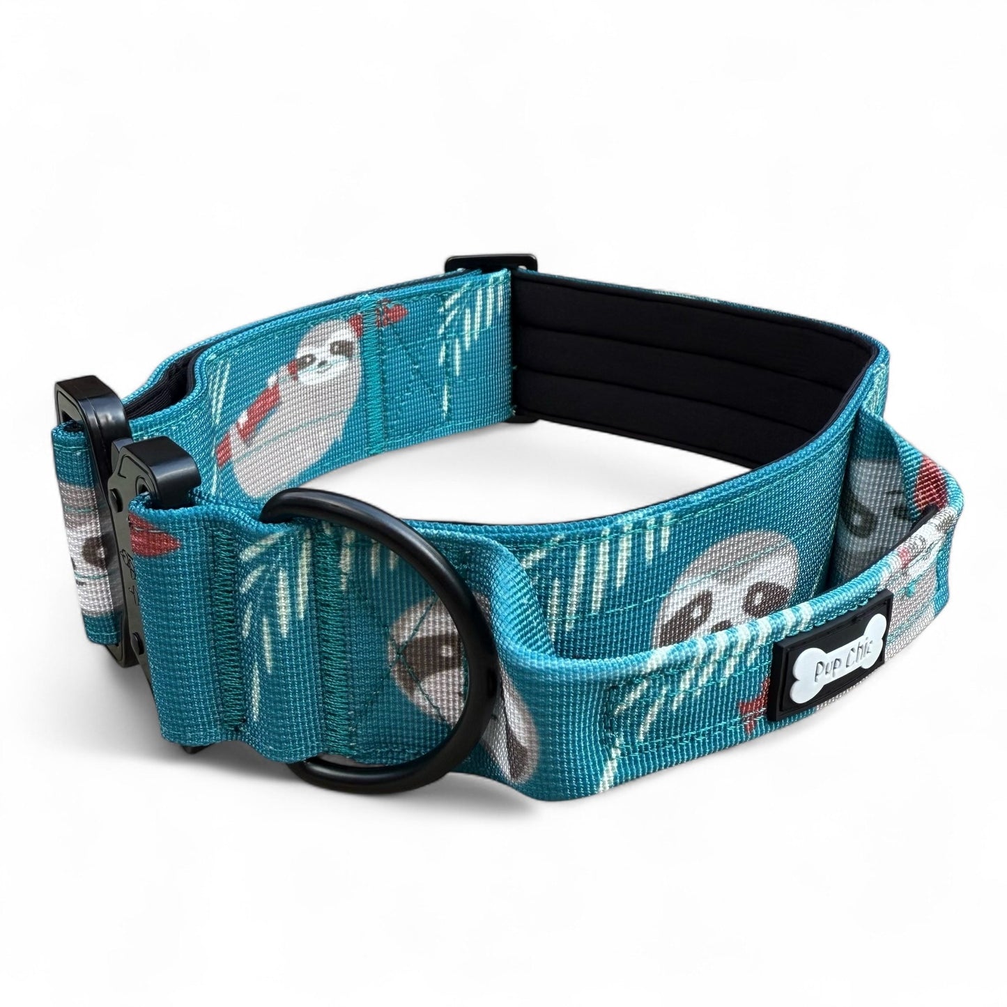 Lazy Sloth Tactical Dog Collar with Handle – Durable & Stylish for Large Dogs - Pet Supplier Store