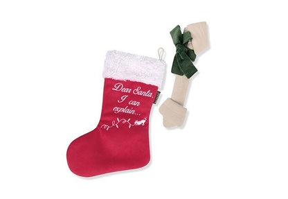 Merry Woofmas Good Dog Stocking & Bone 2 Piece Set - Pet Supplier Store