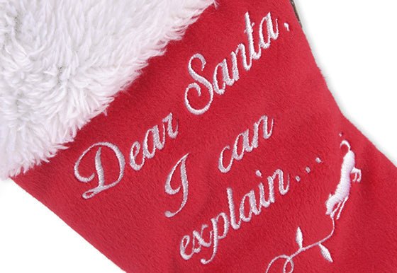 Merry Woofmas Good Dog Stocking & Bone 2 Piece Set - Pet Supplier Store