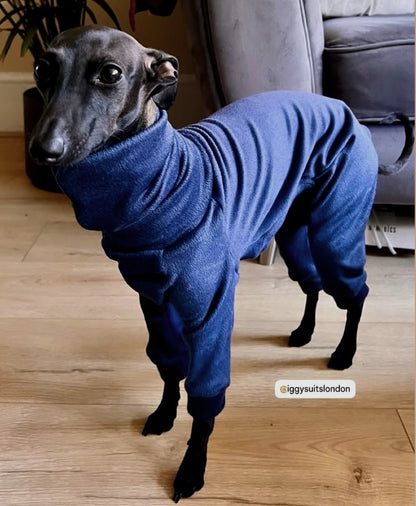 Mink Velour Jersey Suit - Navy Blue - Pet Supplier Store