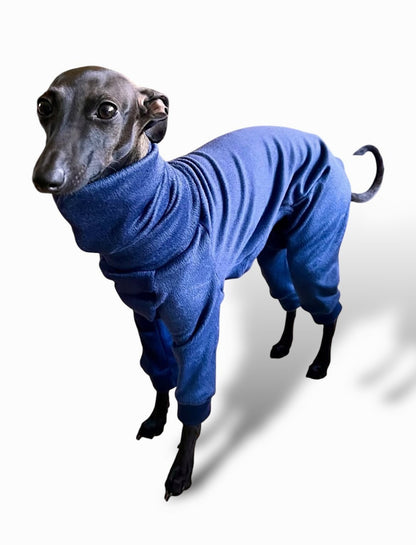 Mink Velour Jersey Suit - Navy Blue - Pet Supplier Store