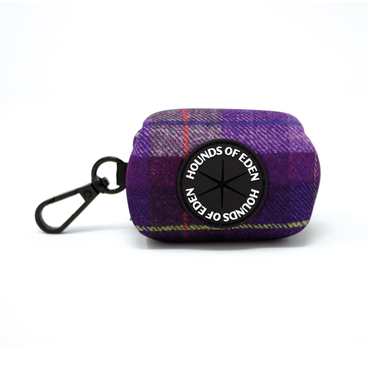 'Molly' - Purple tweed effect Poop/Treat Bag Holder - Pet Supplier Store