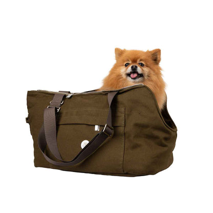 Soho Poms Berwick Pet Carrier - Mosswood - Ideal for Dogs & Cats