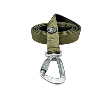 Nylon BTactical™ Carabiner Clip Lead | Khaki Green - Pet Supplier Store