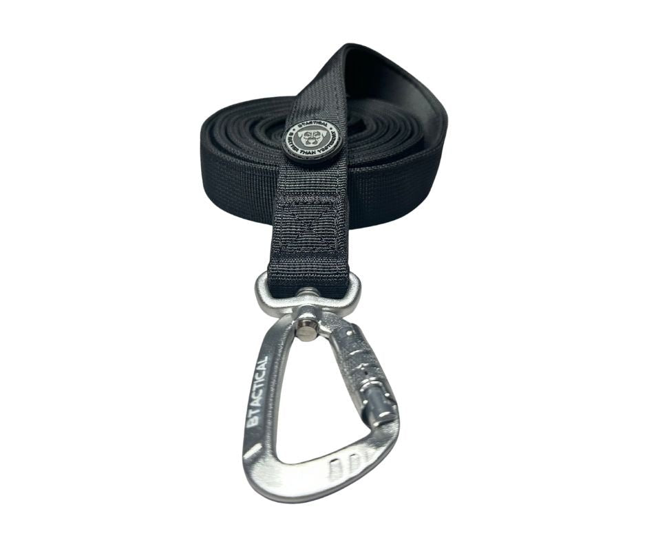 Nylon BTactical™ Carabiner Clip Lead | Midnight Black - Pet Supplier Store