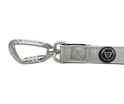 Nylon BTactical™ Carabiner Clip Lead | Misty Grey - Pet Supplier Store