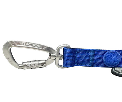 Nylon BTactical™ Carabiner Clip Lead | Royal Blue - Pet Supplier Store