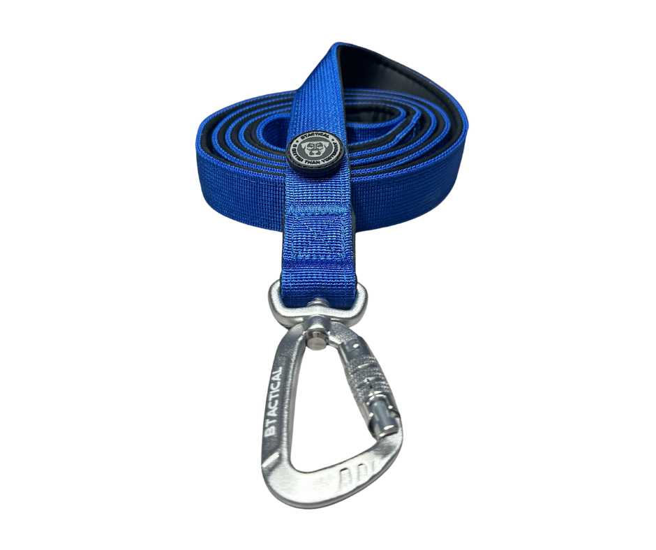 Nylon BTactical™ Carabiner Clip Lead | Royal Blue - Pet Supplier Store