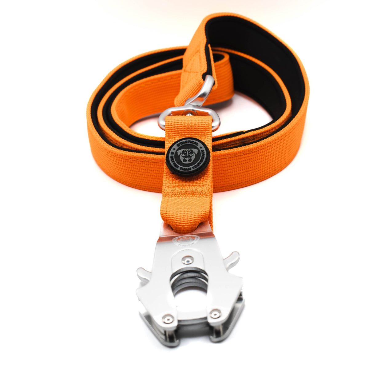 Nylon BTactical™ Frog Clip Lead | Citrus Orange - Pet Supplier Store