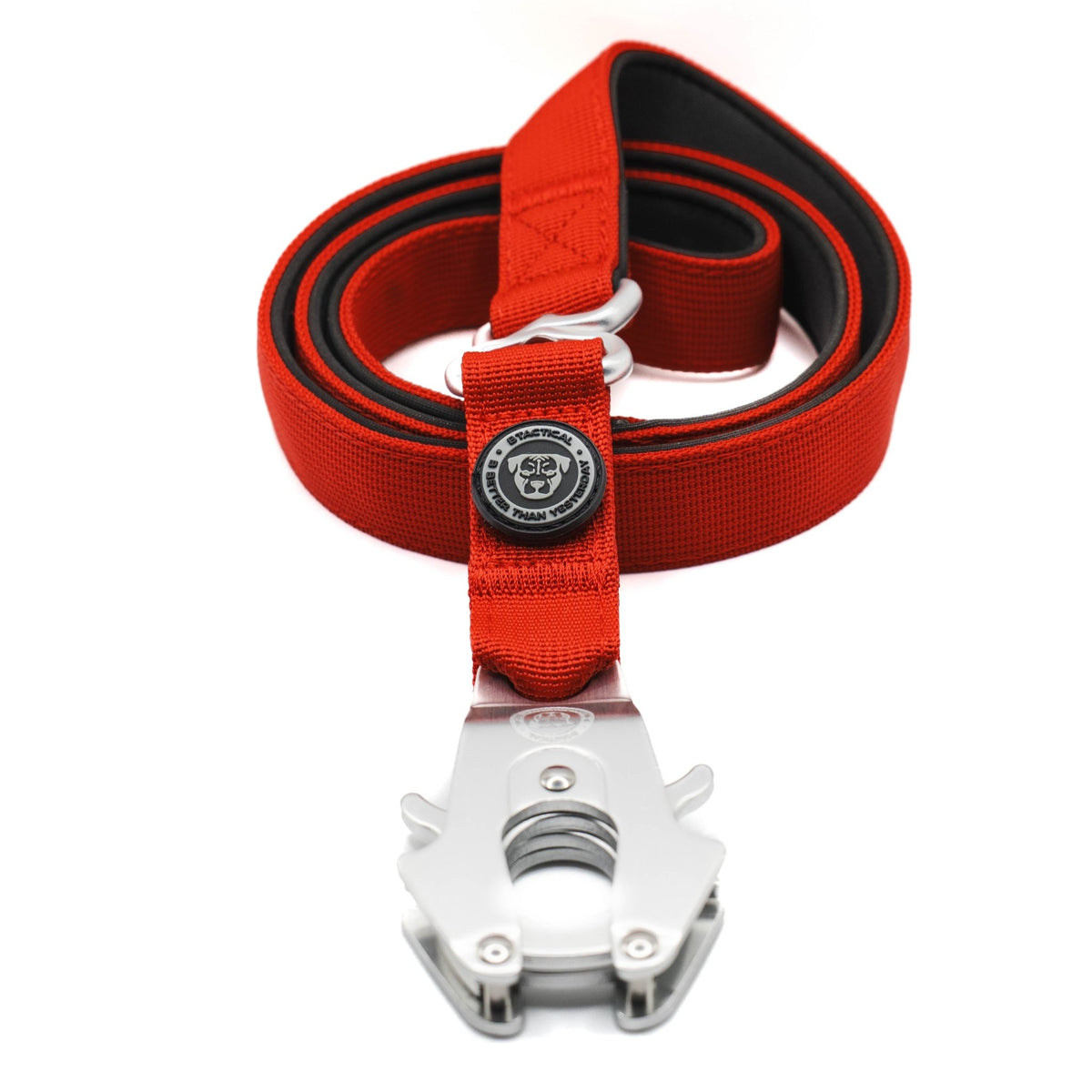 Nylon BTactical™ Frog Clip Lead | Citrus Red - Pet Supplier Store