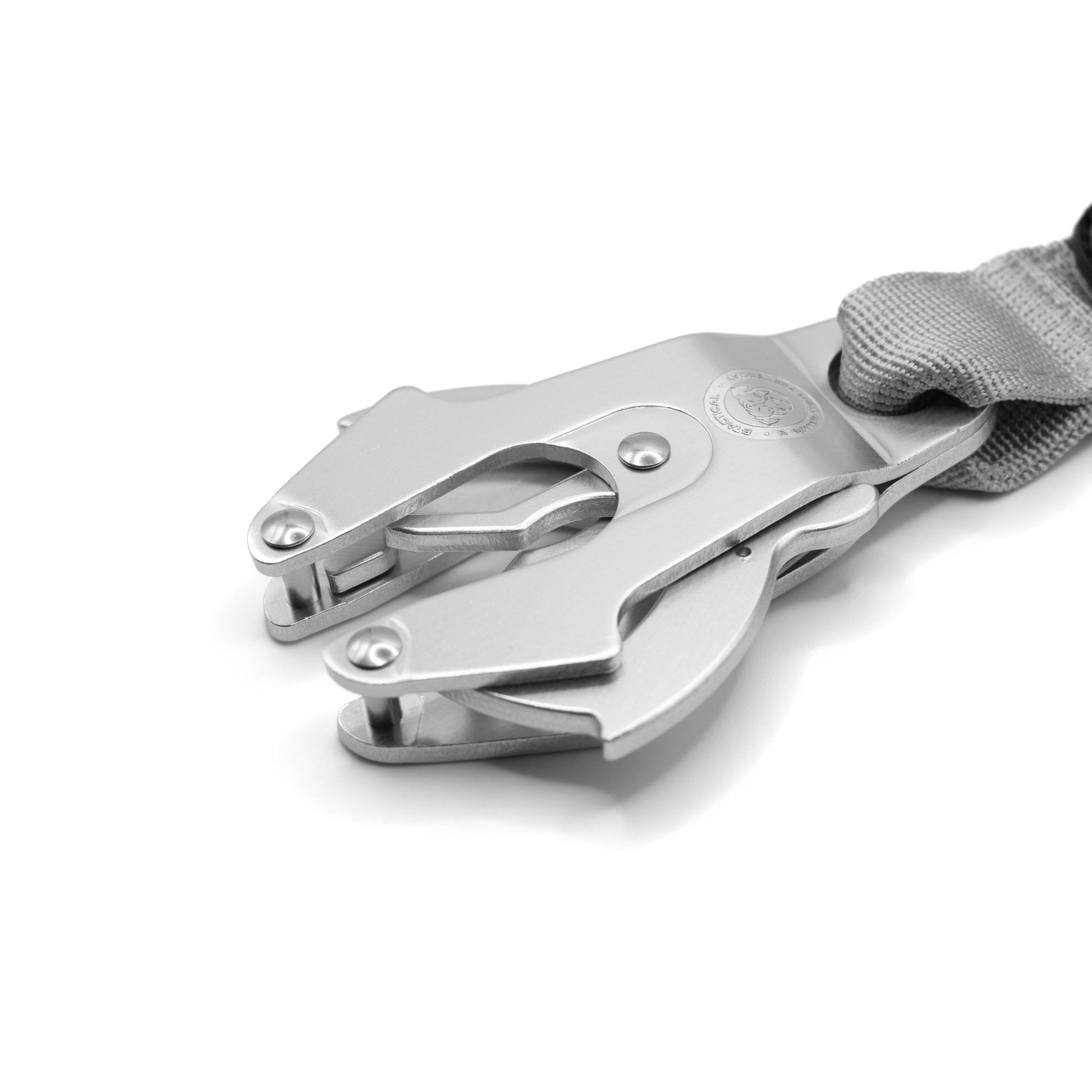 Nylon BTactical™ Frog Clip Lead | Misty Grey - Pet Supplier Store