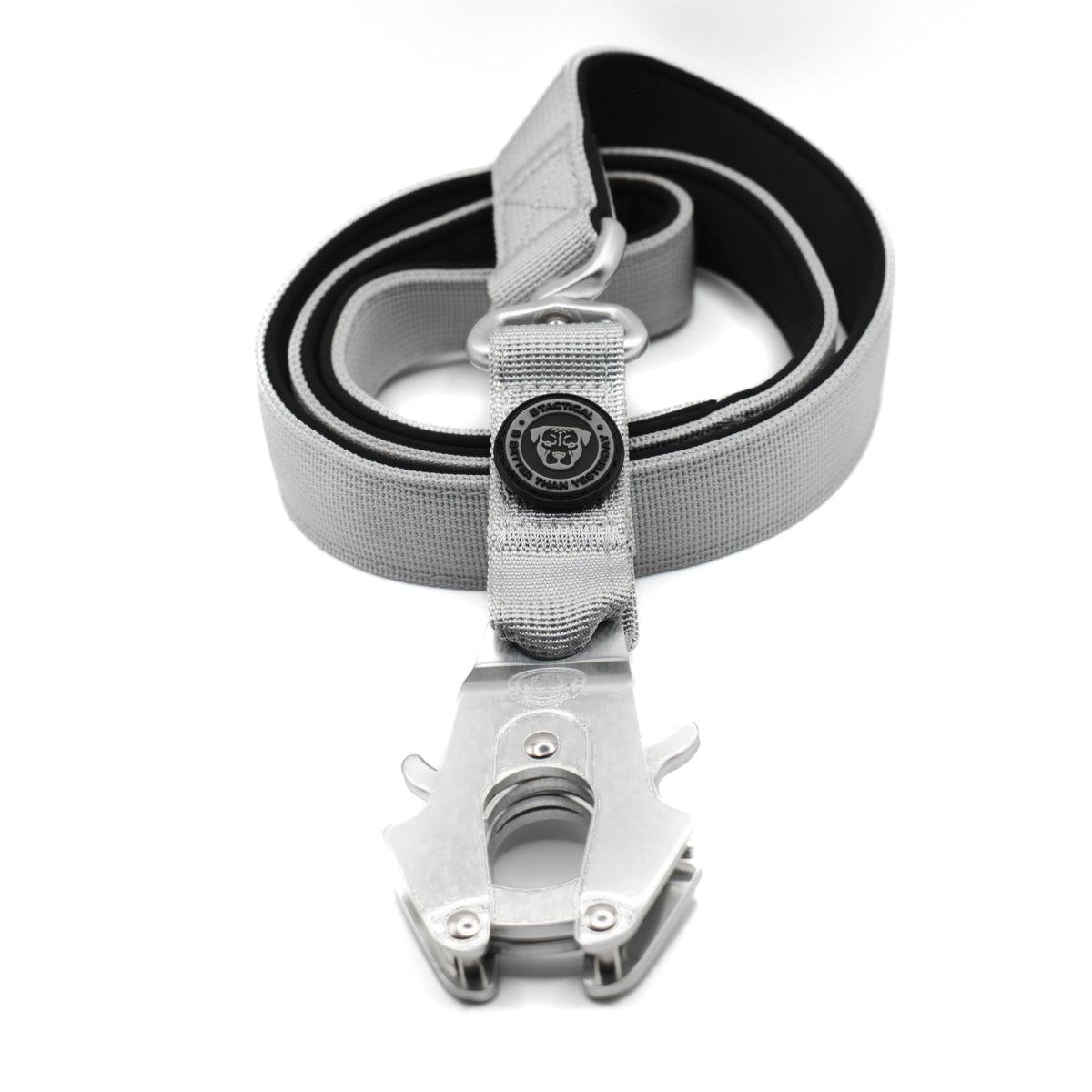 Nylon BTactical™ Frog Clip Lead | Misty Grey - Pet Supplier Store