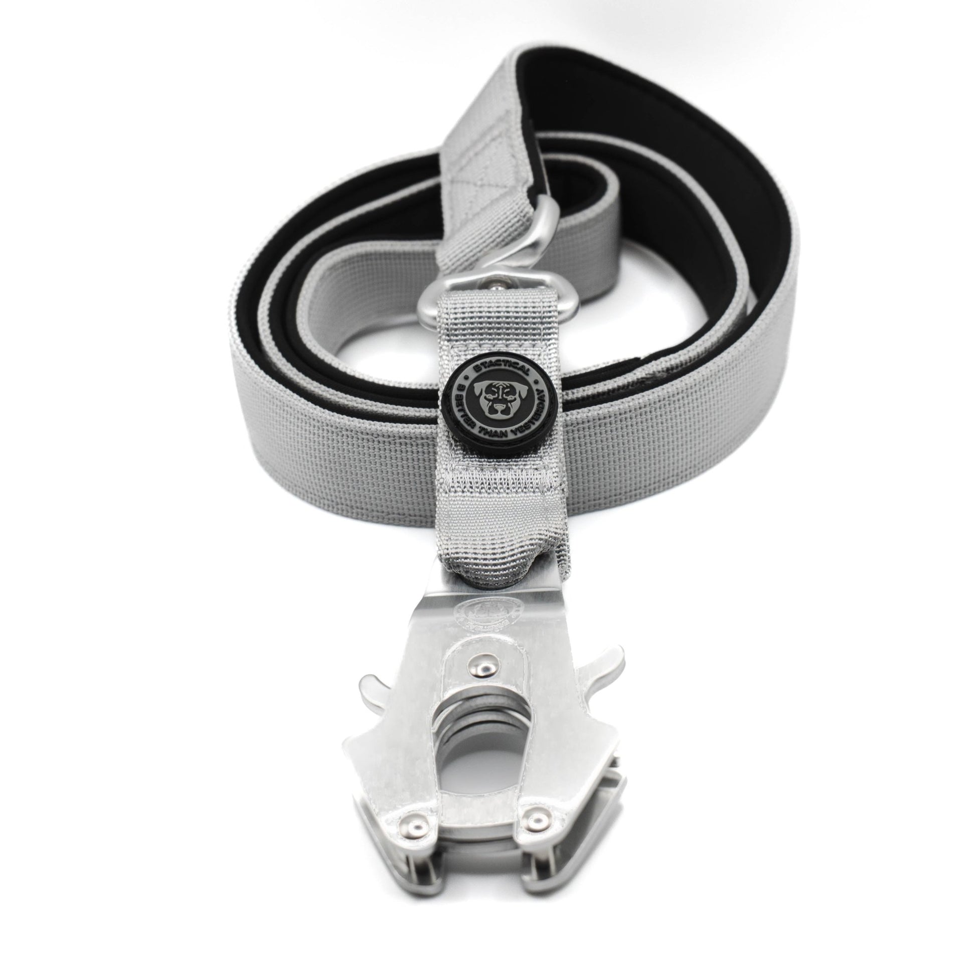 Nylon BTactical™ Frog Clip Lead | Misty Grey - Pet Supplier Store
