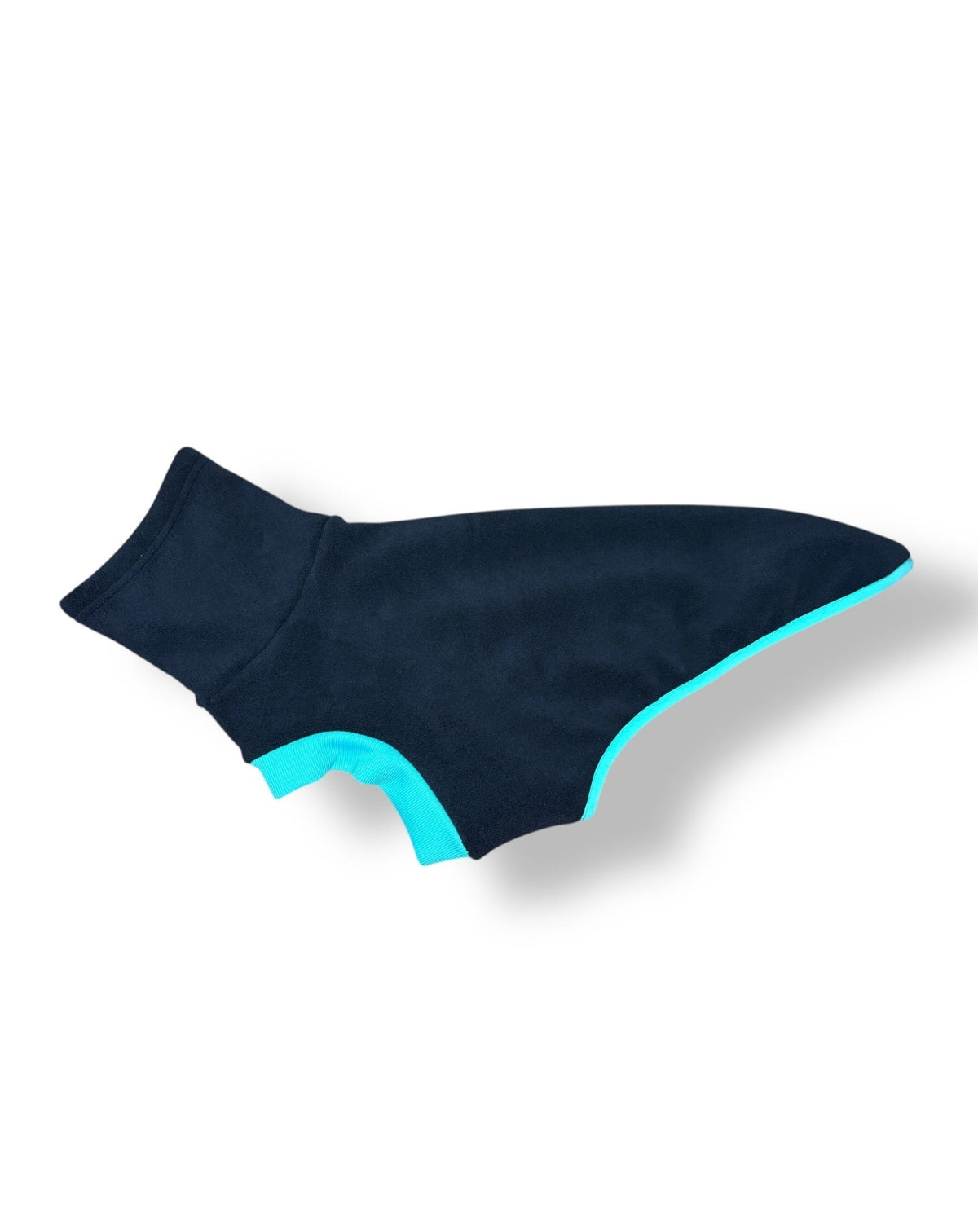 Open-Leg Fleece Vest - Black & Aqua - Pet Supplier Store