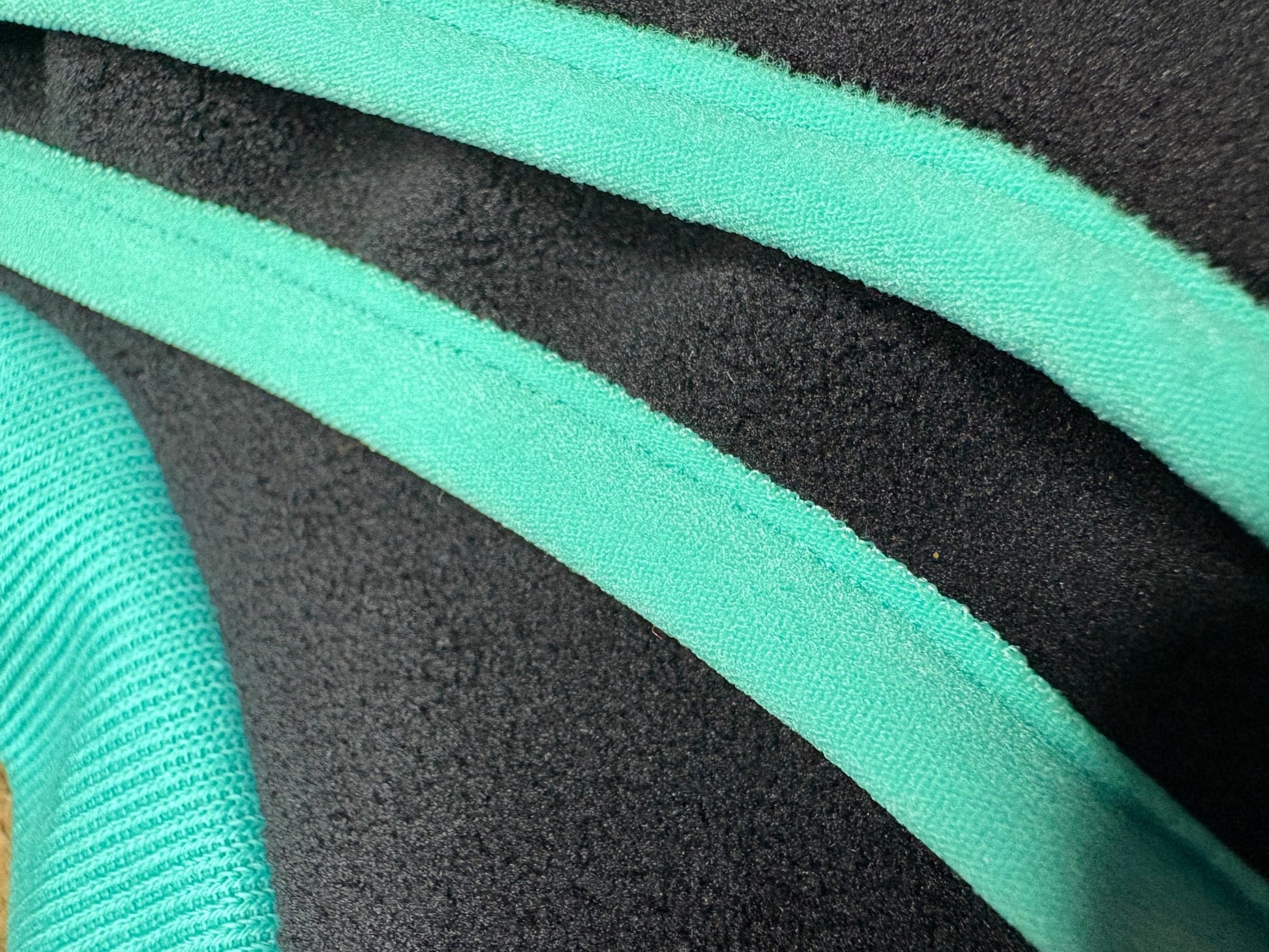 Open-Leg Fleece Vest - Black & Aqua - Pet Supplier Store