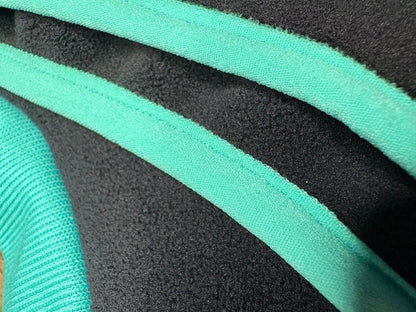 Open-Leg Fleece Vest - Black & Aqua - Pet Supplier Store