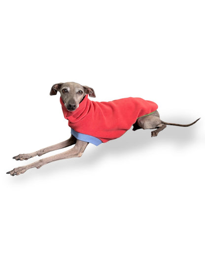 Open-Leg Fleece Vest - Coral - Pet Supplier Store